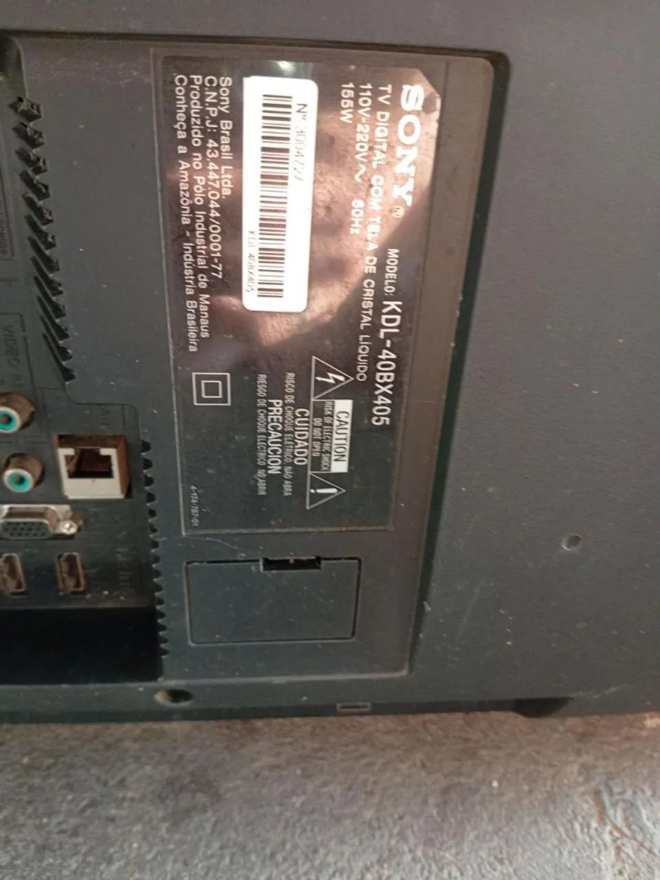 TV SONY (COM DEFEITO)