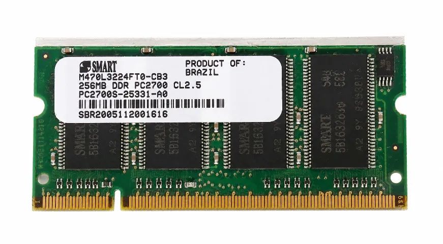 Memória RAM 256MB Smart DDR 333MHz para Notebook M470L3224FT0 - Foto 3