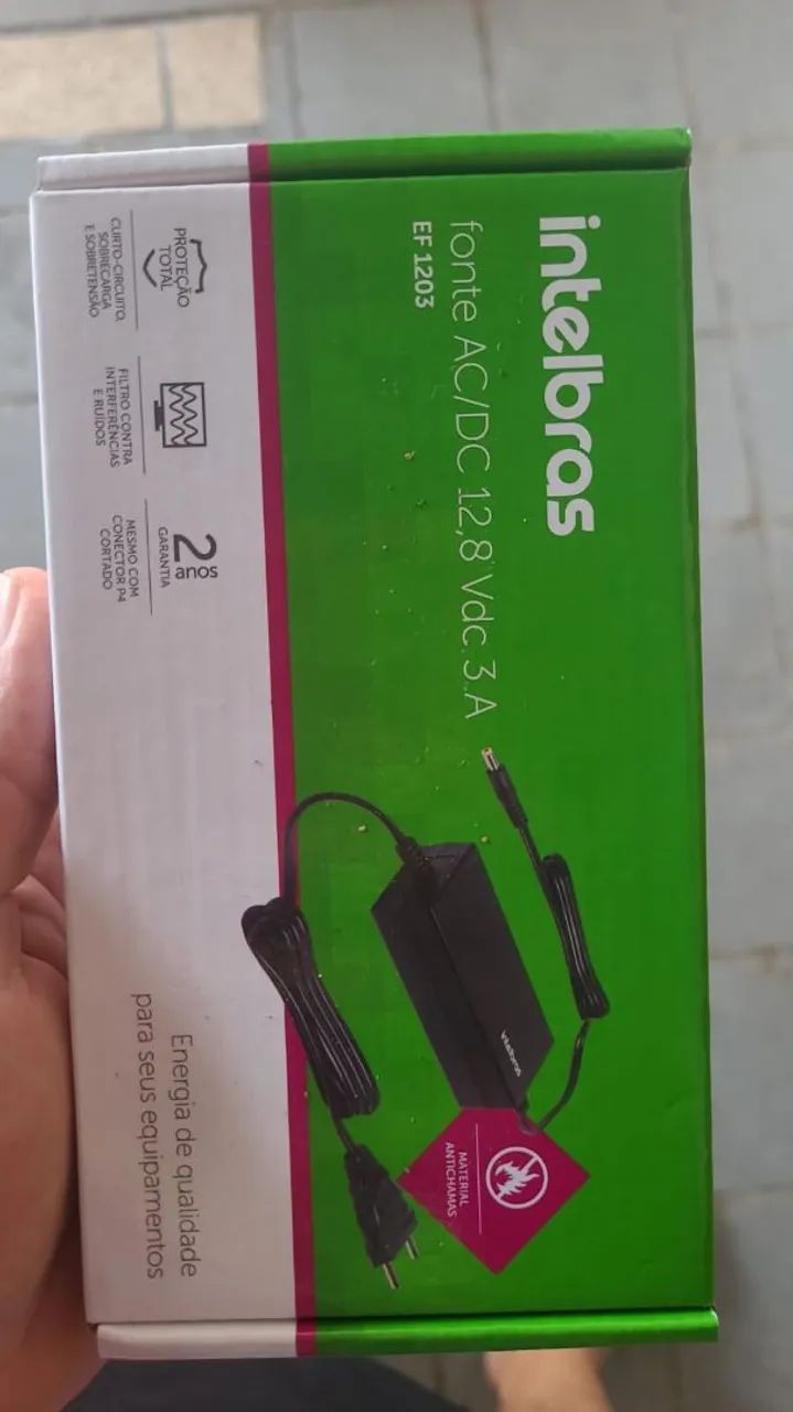 Fonte 12 V novas na caixa