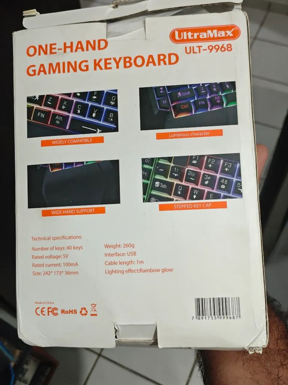 Teclado de uma mão  - Foto 2