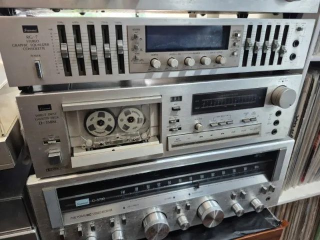 Kit sansui prata vintage - Foto 5