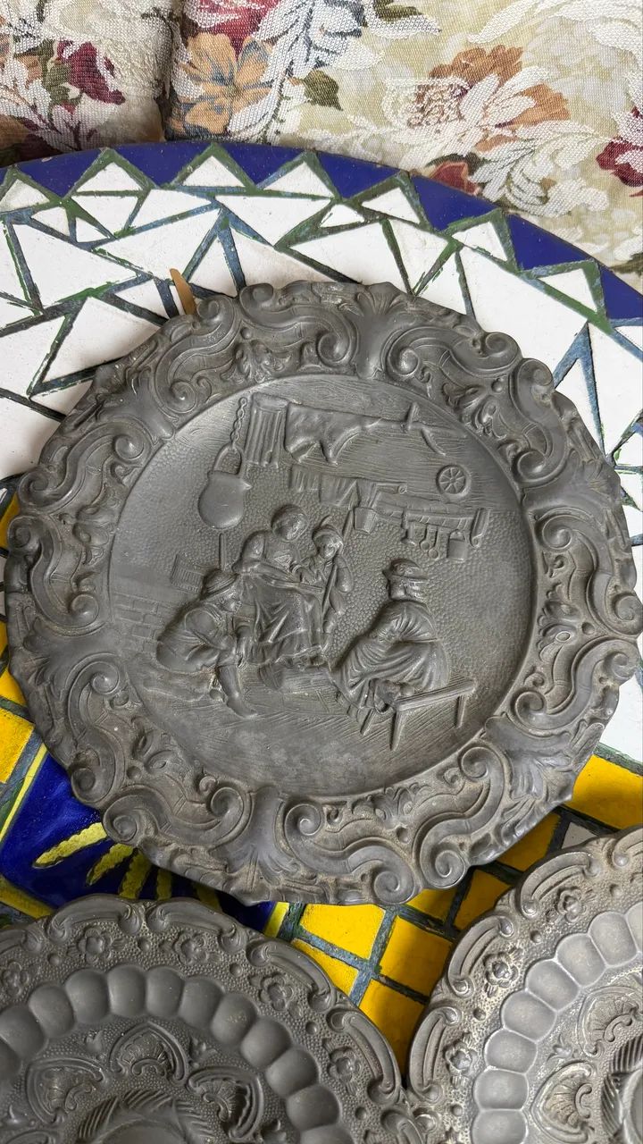 Pratos de parede de estanho  - Foto 2