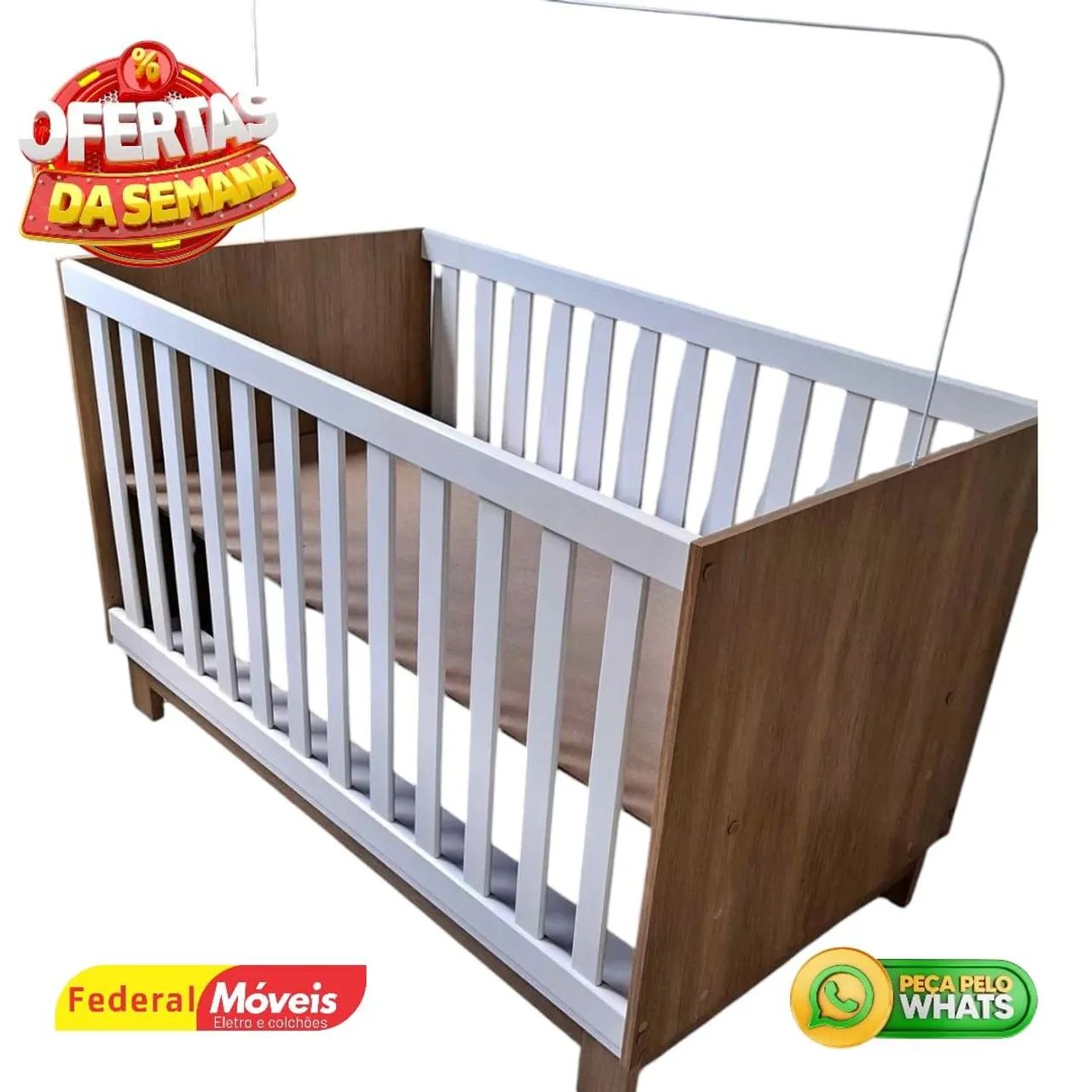 Berço Infantil (Sem Colchão) Moderno - Solicite Catálogo 
