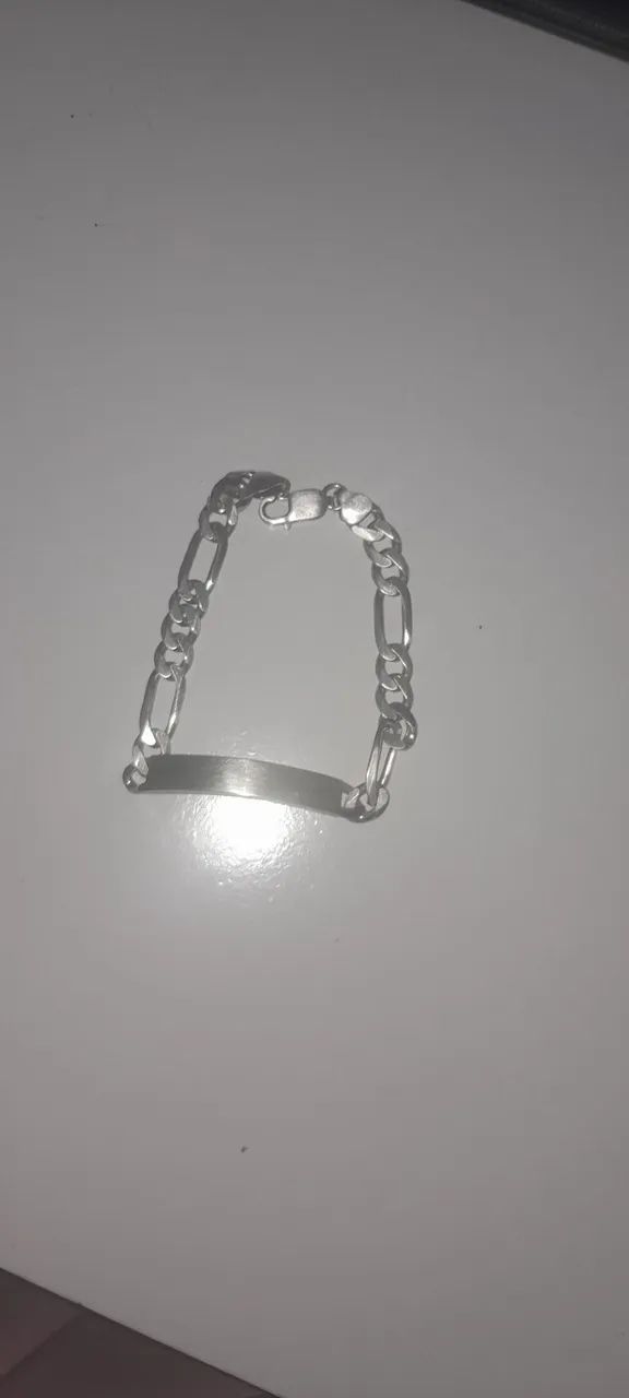 pulseira de prata italy925, 21cm  - Foto 3