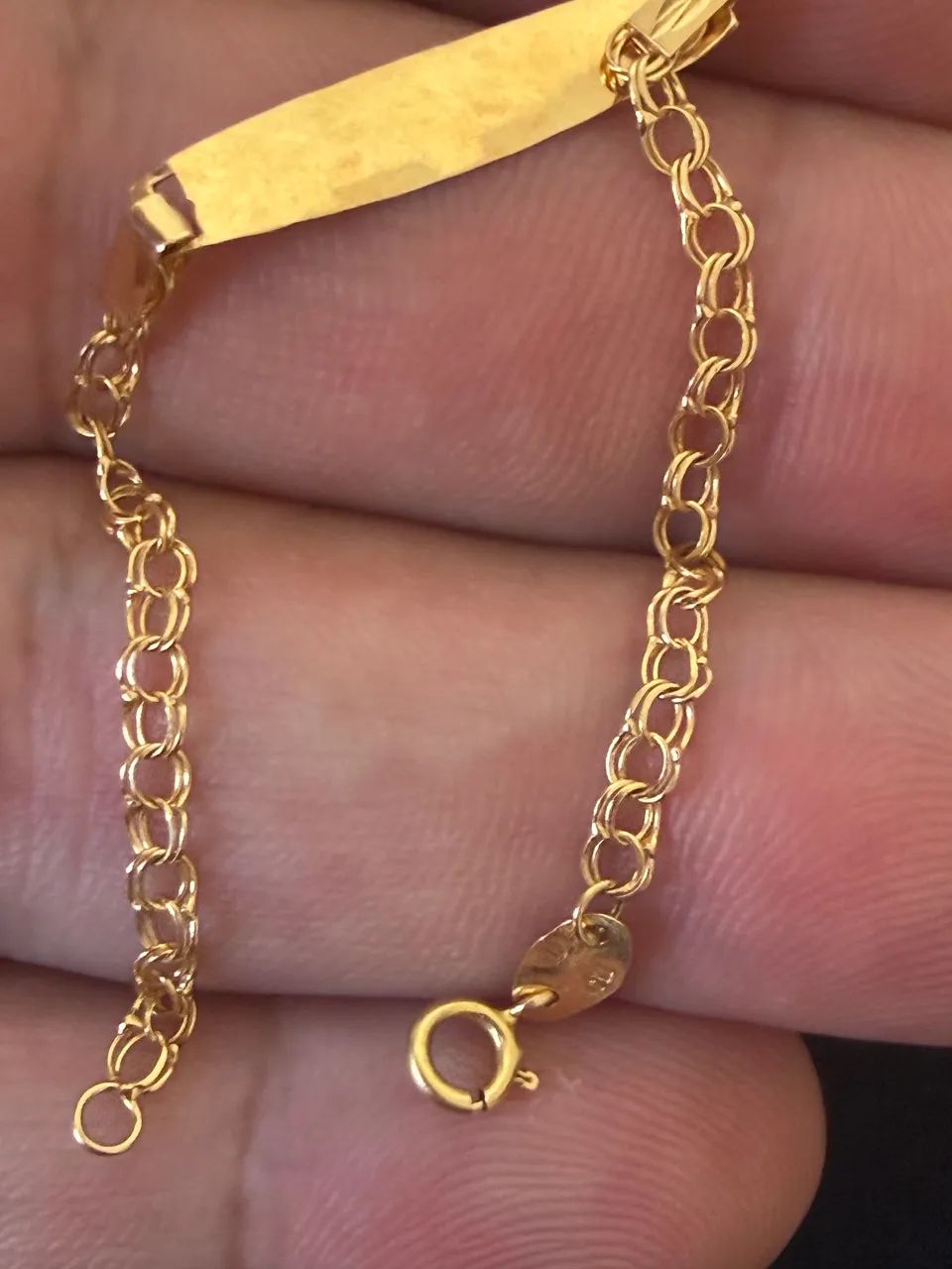 Pulseira infantil ouro - Foto 2