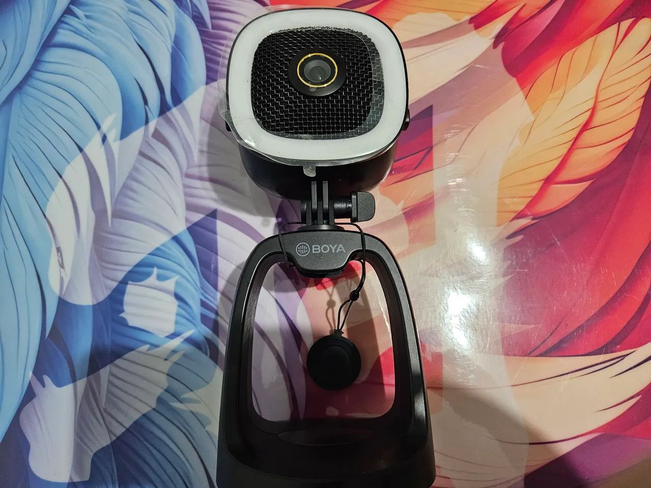 Microfone + webcam 4k integrada boya BY-CM6B 