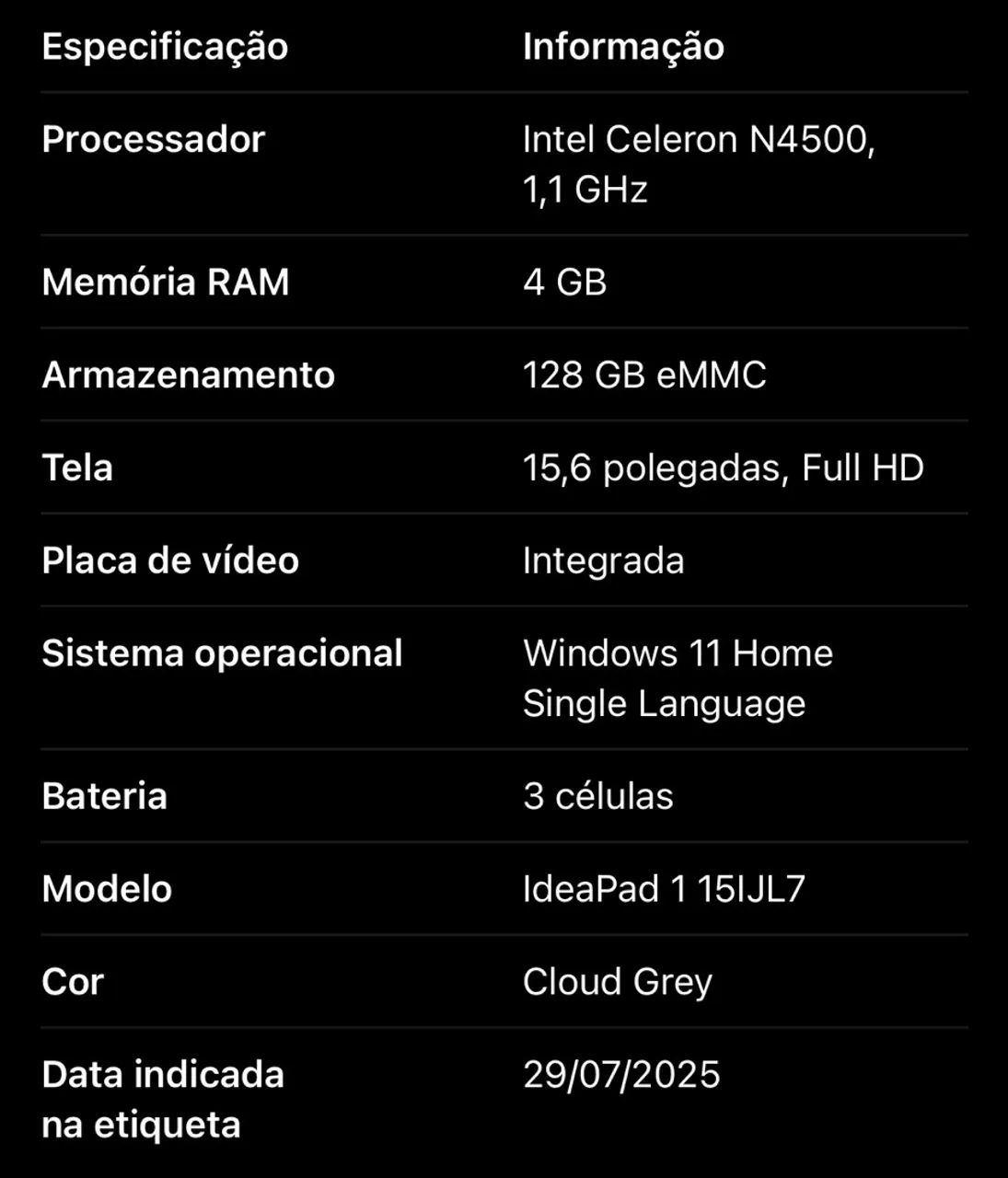 Vendo Lenovo IdeaPad 1 - Foto 3