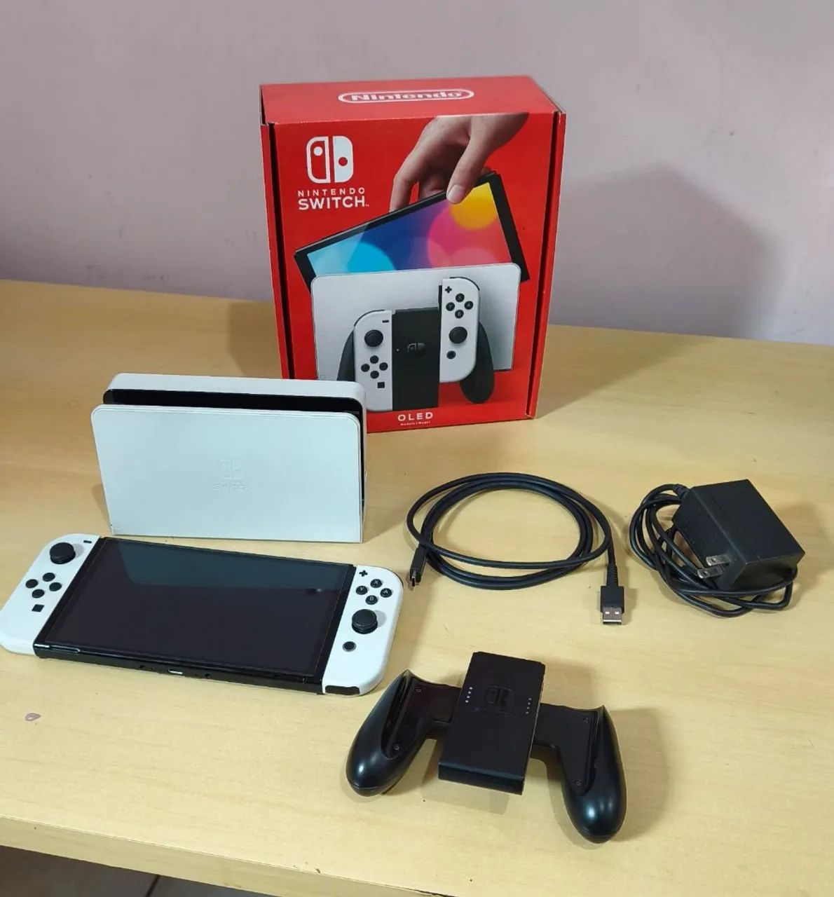 Nintendo Switch OLED Branco  - Foto 4