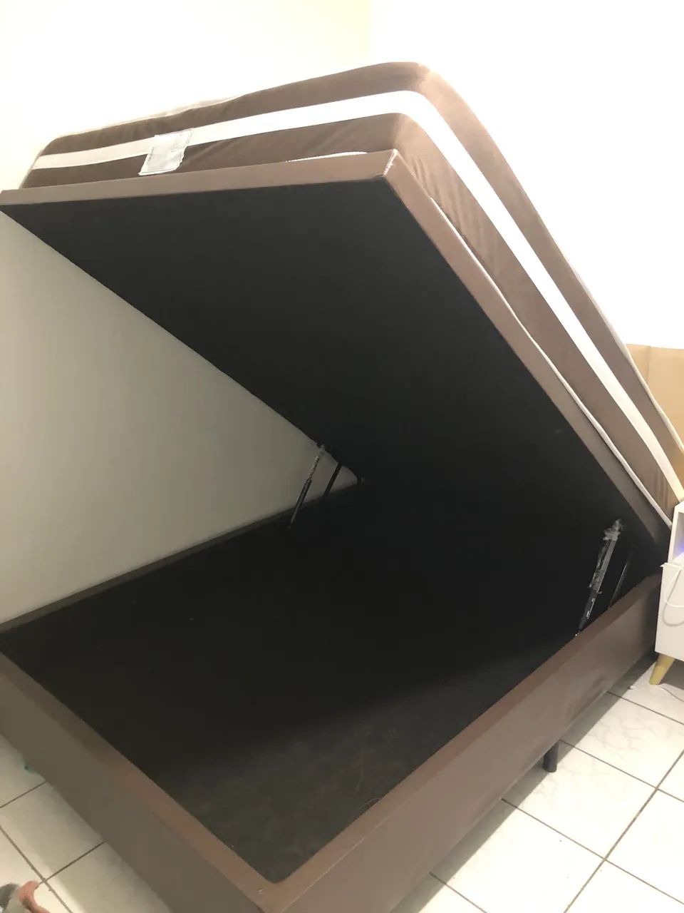 CAMA BOX DE CASAL COM BAÚ - Foto 2