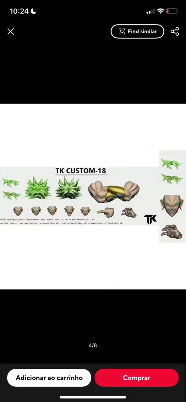 HEAD BROLY TK CUSTOM - Foto 3