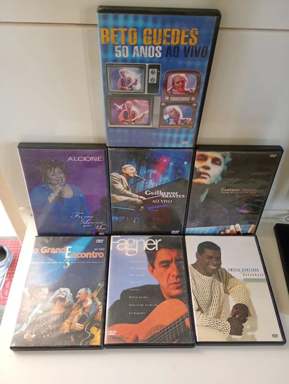 LOTE DE 7 DVDS CLASSICOS DA MPB