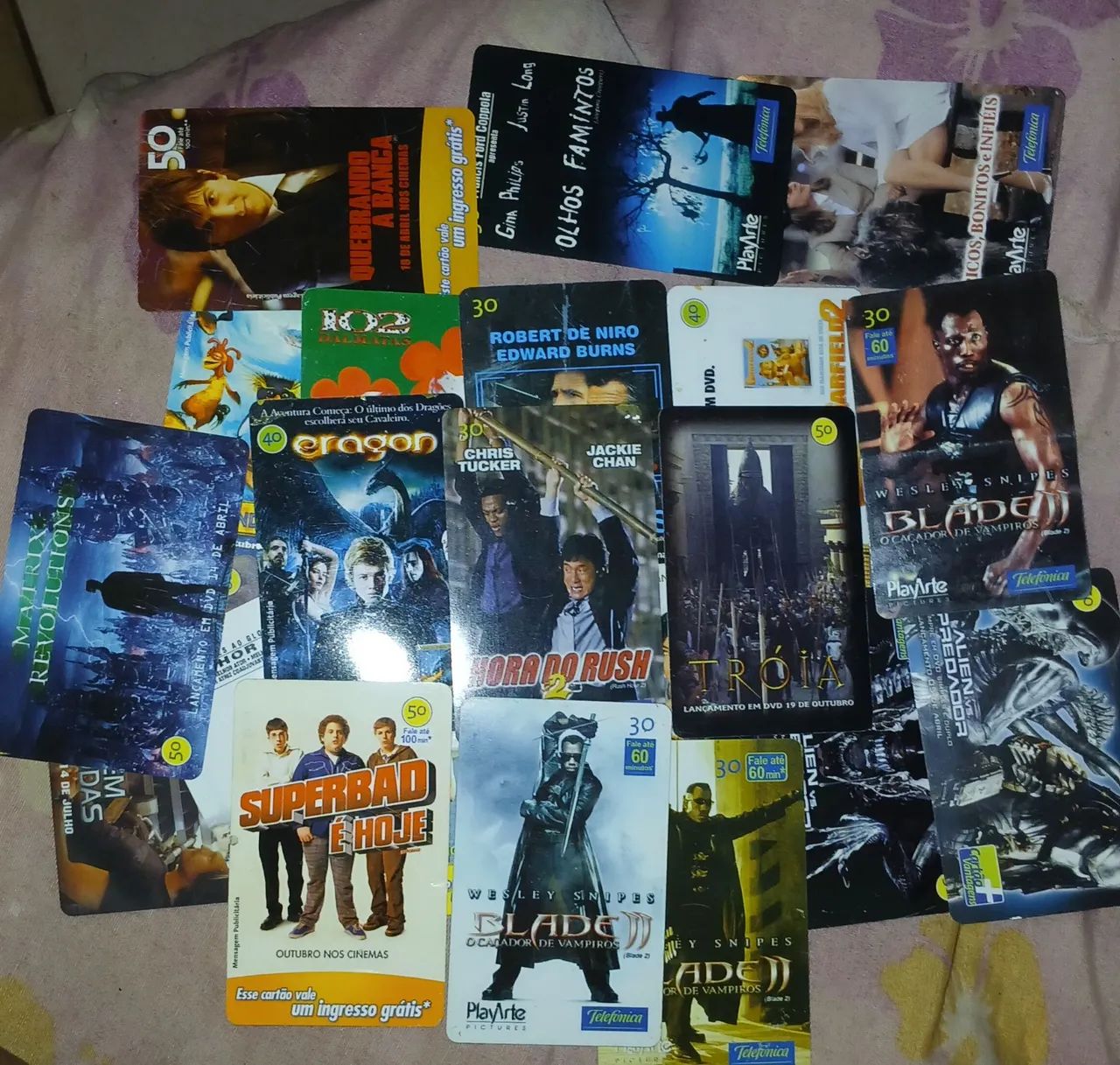 Cartões telefônicos antigos - filmes