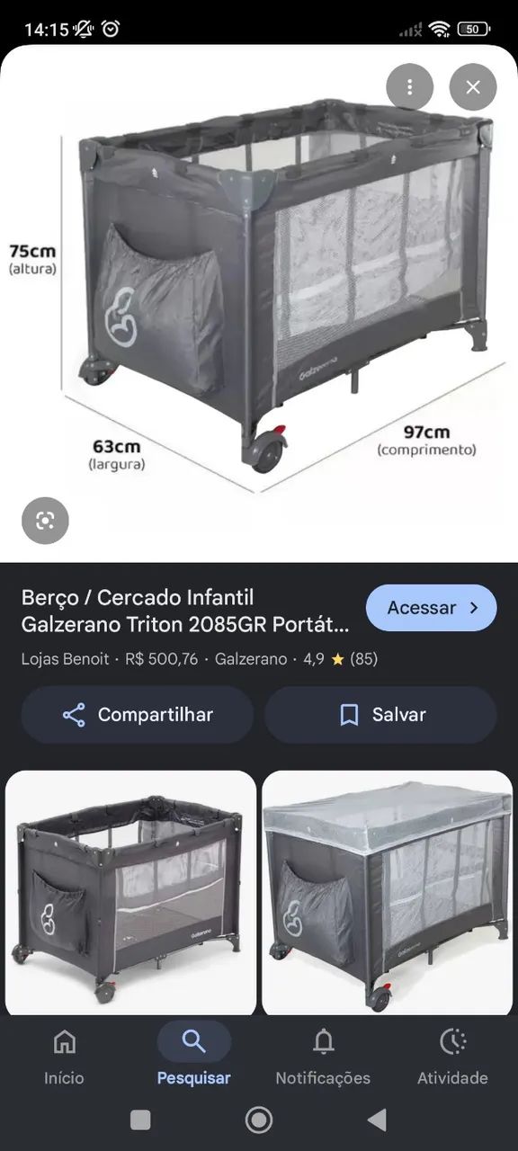 Cercadinho e berço  - Foto 3