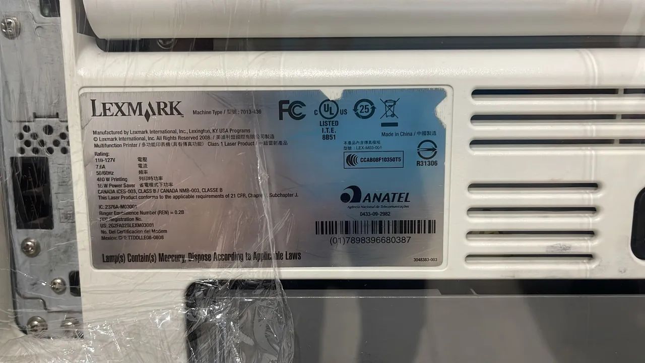 Impressora Multifuncional Laser Lexmark X364dn - Revisada - Foto 3