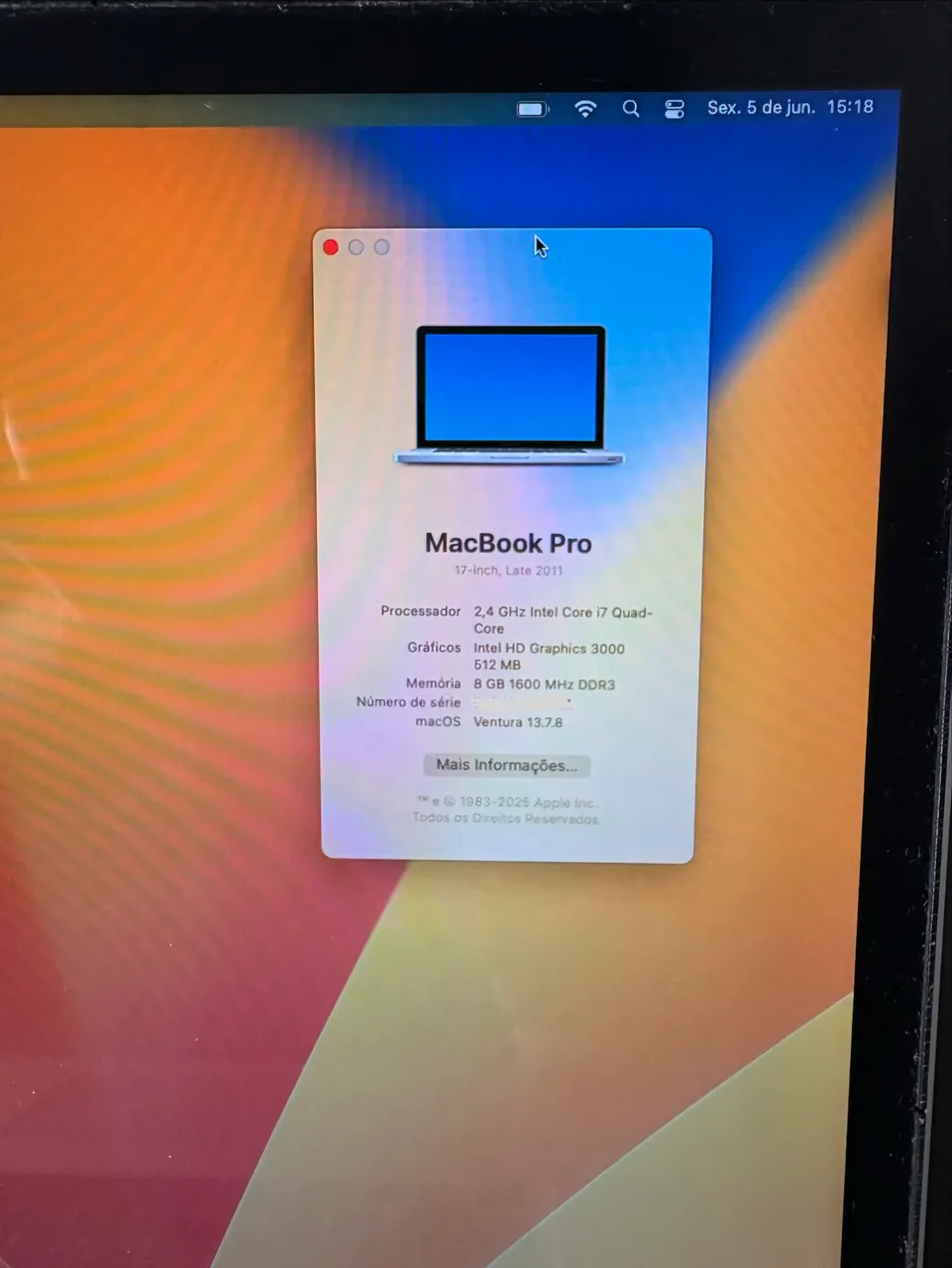 macbook pro 17 2011