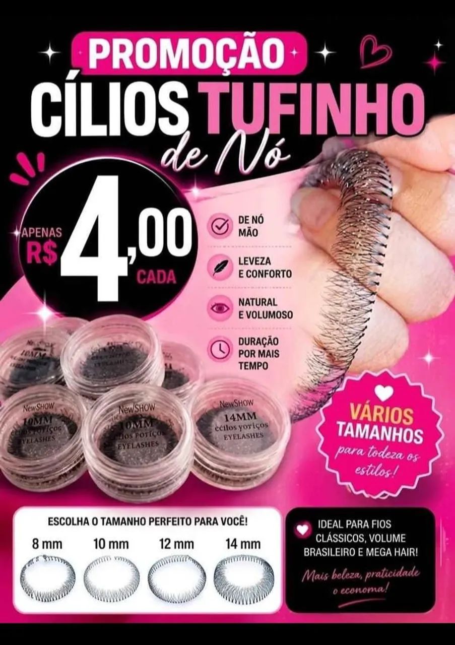 CÍLIOS POSTIÇOS TUFINHOS  - Foto 2