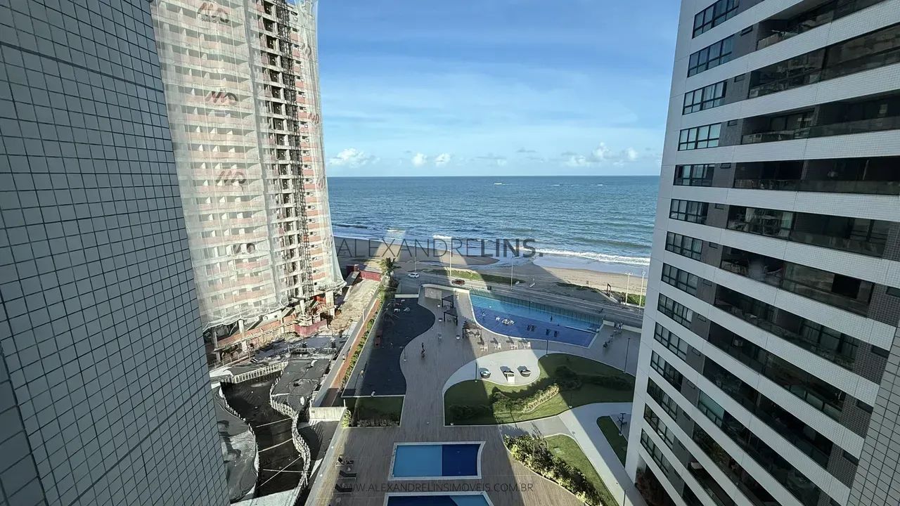 Evolution Sea Park. Um 3 suítes mobiliado na beira mar de Jacarecica