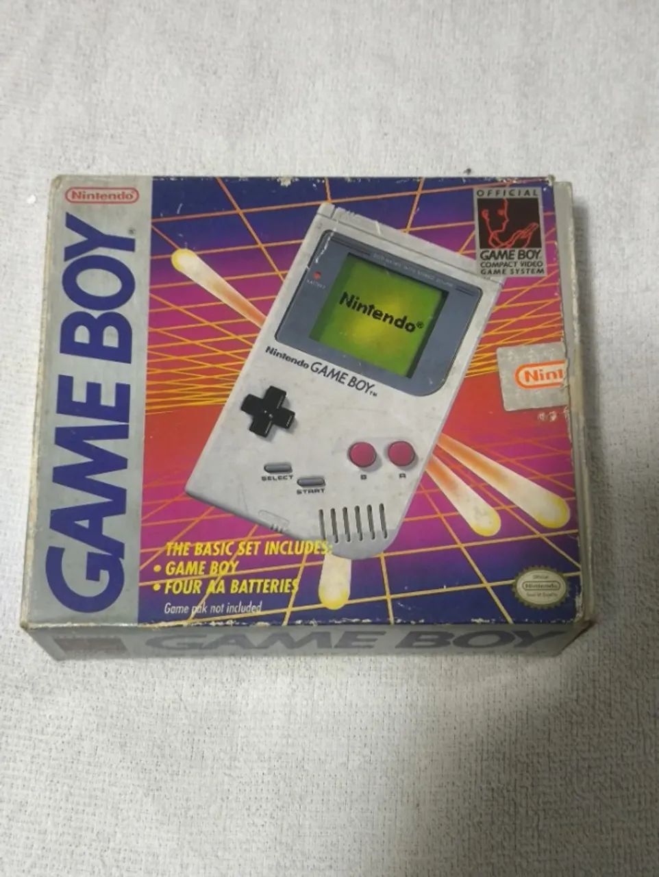 Console Videogame GameBoy Clássico DMG na caixa com tela IPS