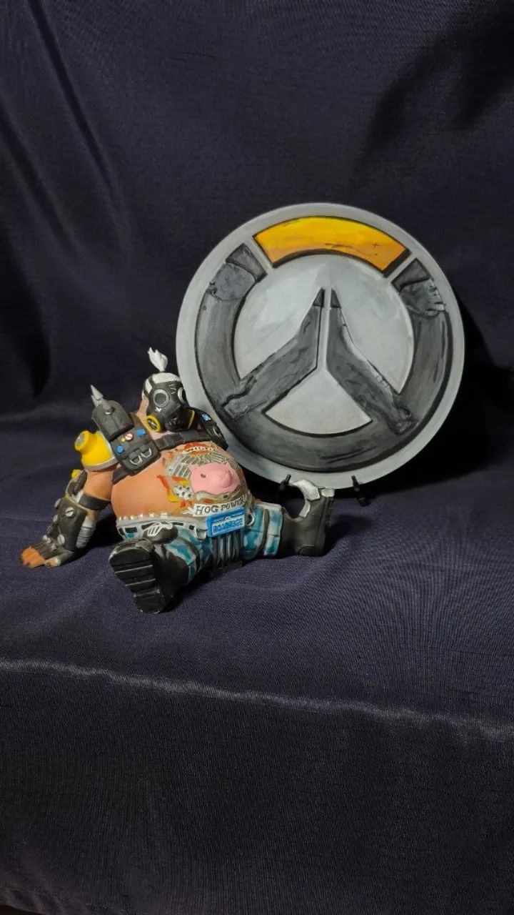 Action Figure Roadhog (overwatch) Com Base - Foto 2