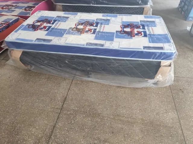  solteiro Base+colchão D20 com 12 cm de espuma nova entrega imedita (entrega grátis)