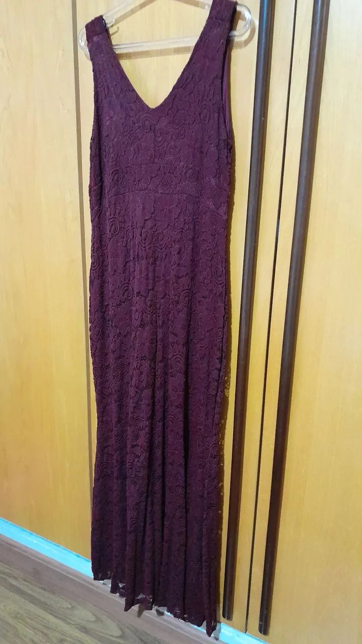 Vestido em Renda Marsala - Foto 4