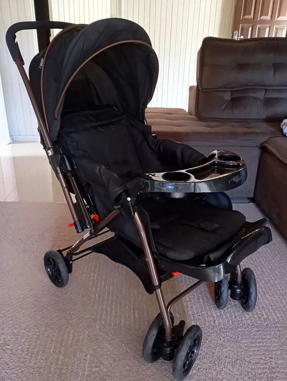 Carrinho de bebê+bebê conforto  - Foto 2