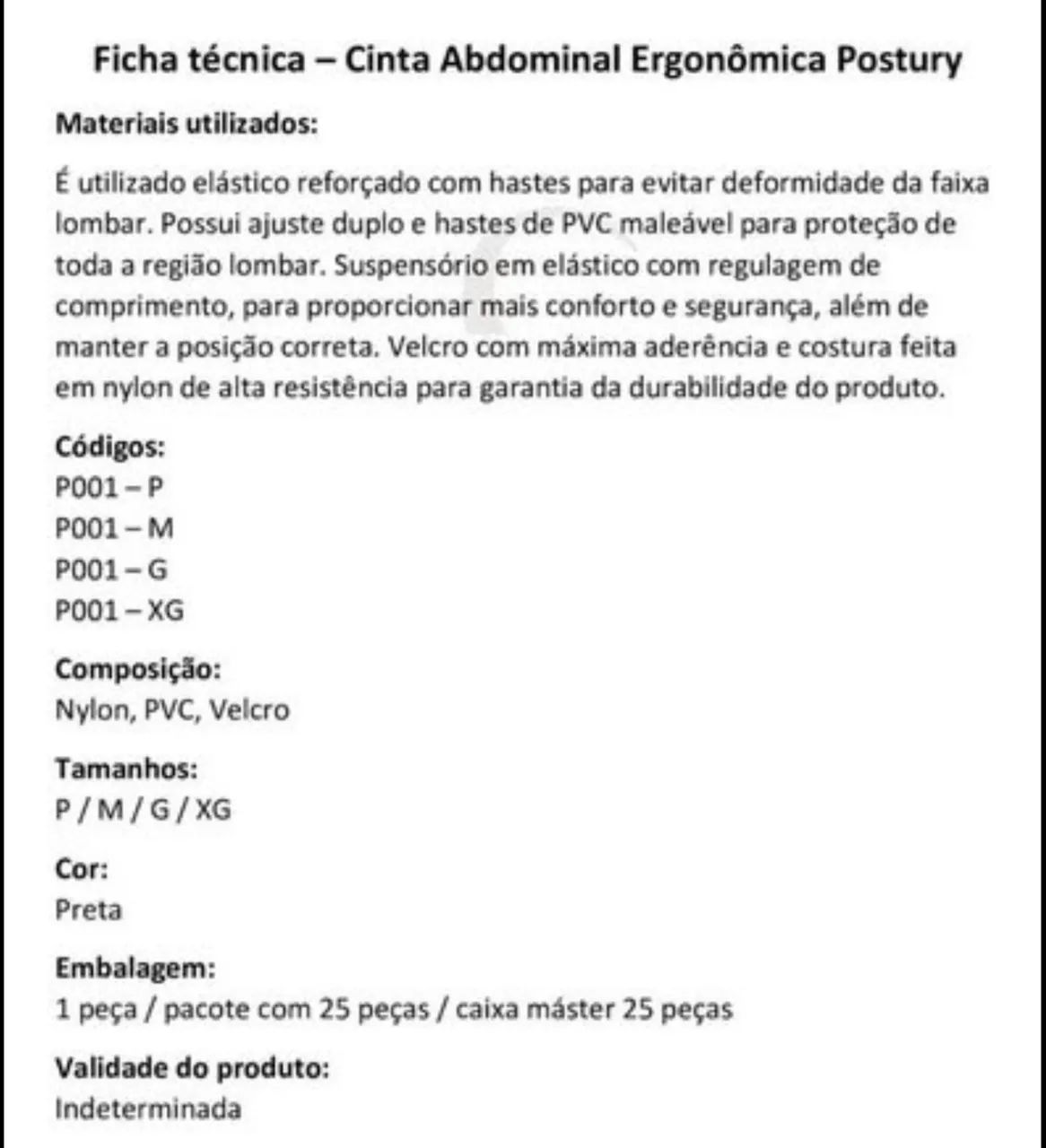 Cinta Lombar Faixa Abdominal Colete Lombar  P/ Coluna - Foto 6