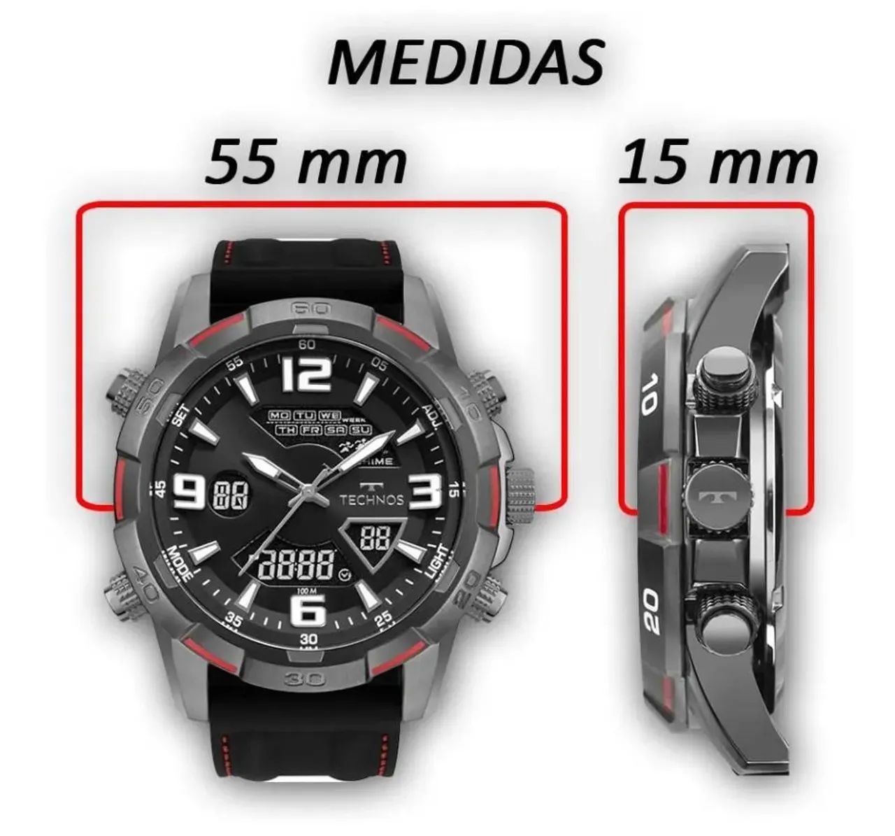 Relógio technos masculino original com nota fiscal e garantia  - Foto 4