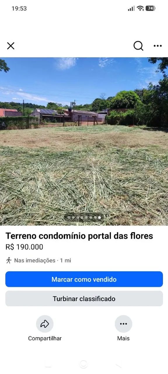 Terreno Jd portal das flores 