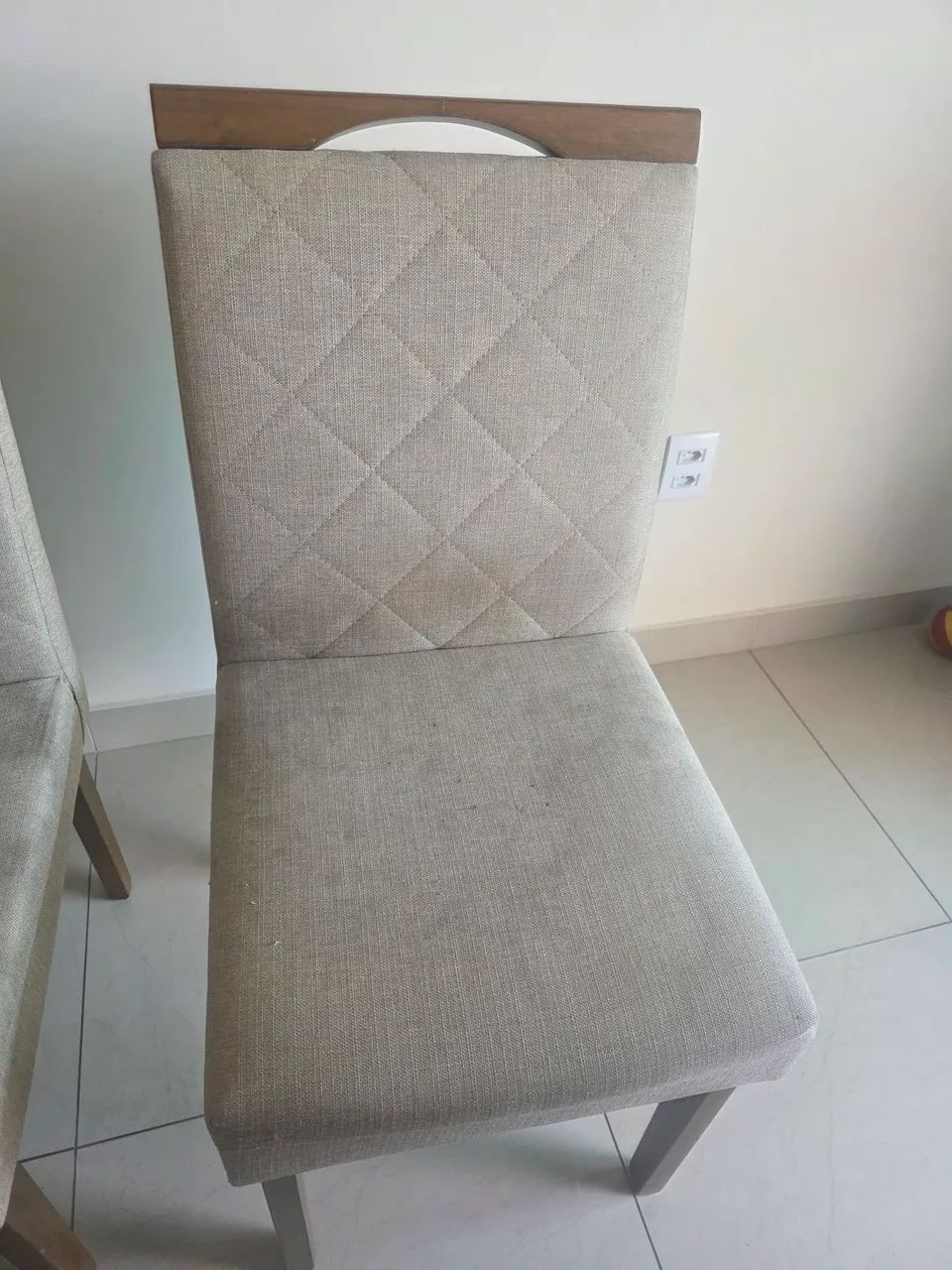 Cadeira estofada - kit com 6