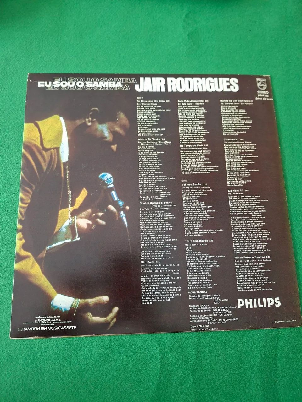 Vinil Jair Rodrigues Eu Sou o Samba lp - Foto 2