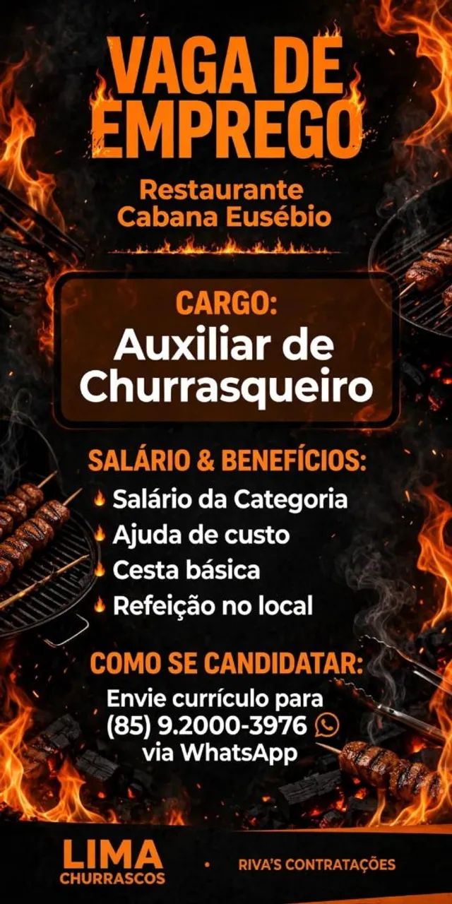 Auxiliar de Churrasqueiro 