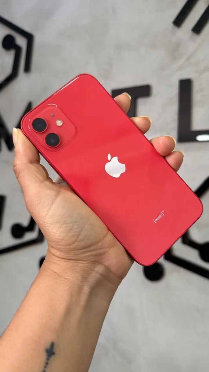 iPhone 12 Red 64GB (Nota e 3 meses de garantia) - Celulares e