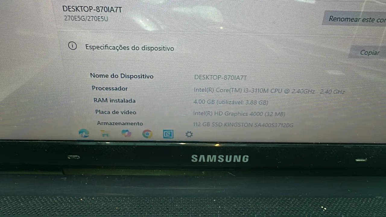 Notebook Samsung I3 baratinho  - Foto 4