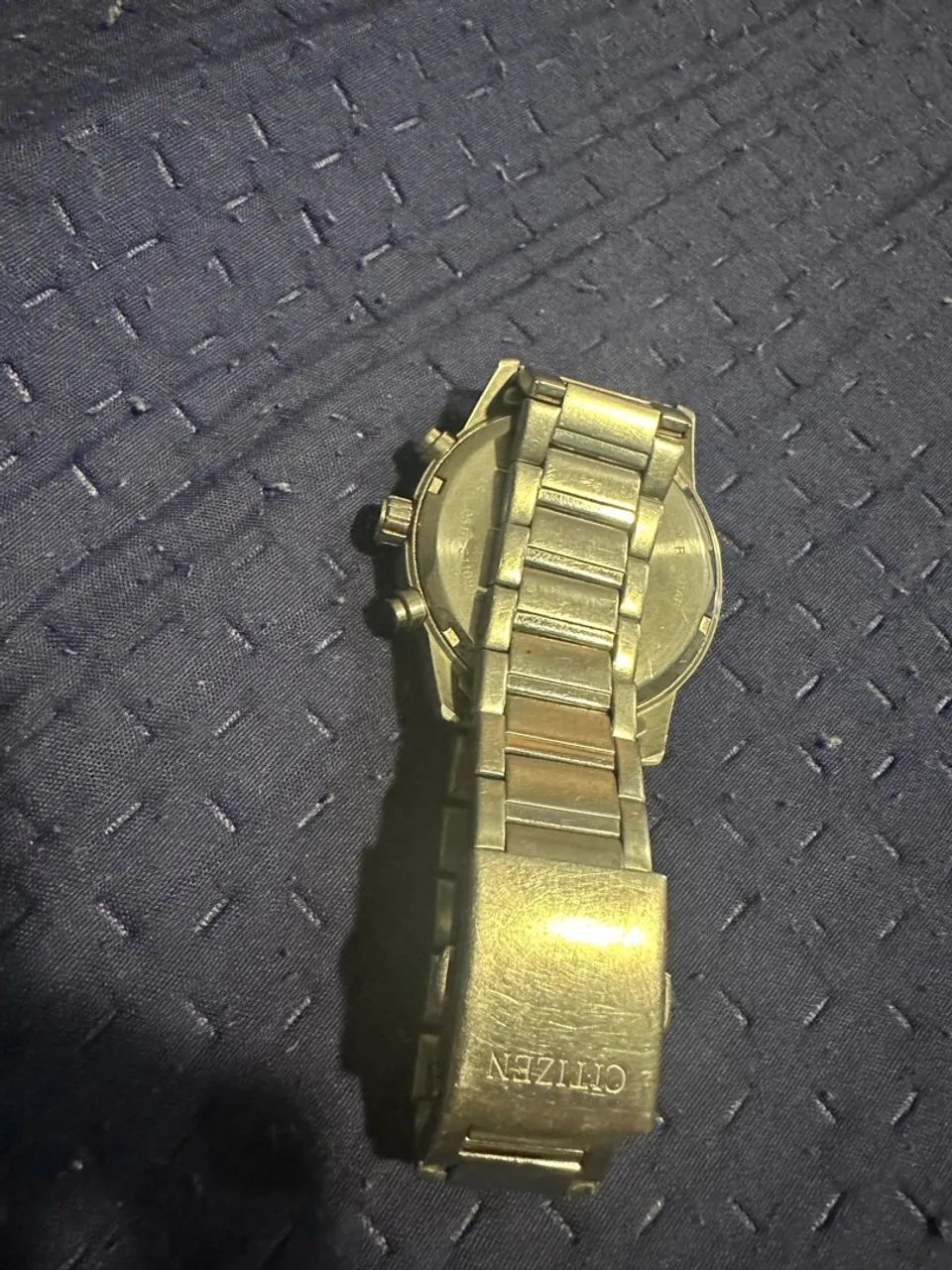 Relógio Citizen Quartz Cronógrafo AN3600-59E Tachymeter WR 100m Aço - Foto 3