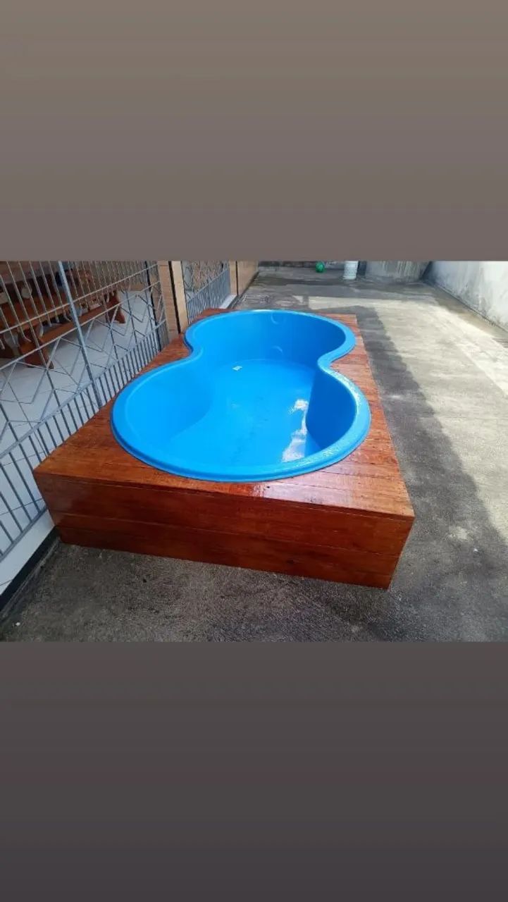PISCINA AFORT 1 MIL LITROS COM DEK DE PINUS  - Foto 4