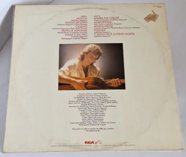 Vinil LP Carlinhos Vergueiro 1986 - Foto 3