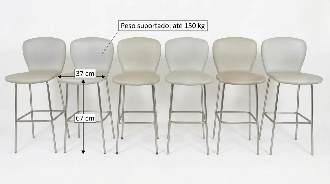 Jogo com 6 banquetas  - Foto 2