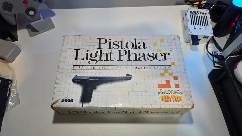 Light Phaser de Master System original Tectoy na caixa funcionando 100%