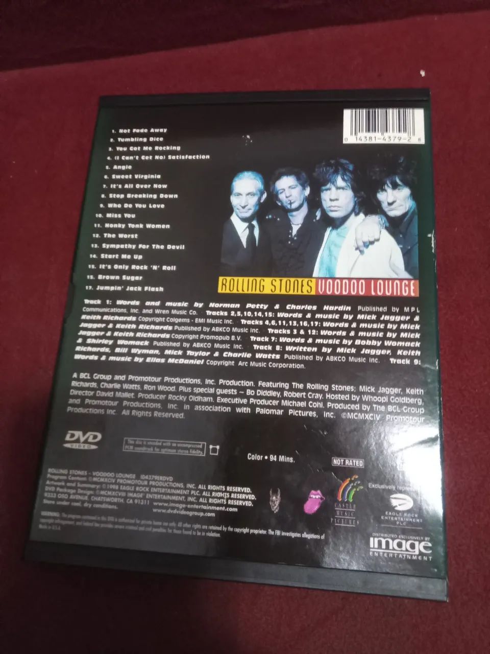 DVD importado Snapcase The Rolling Stones Vodoo Lounge ao vivo