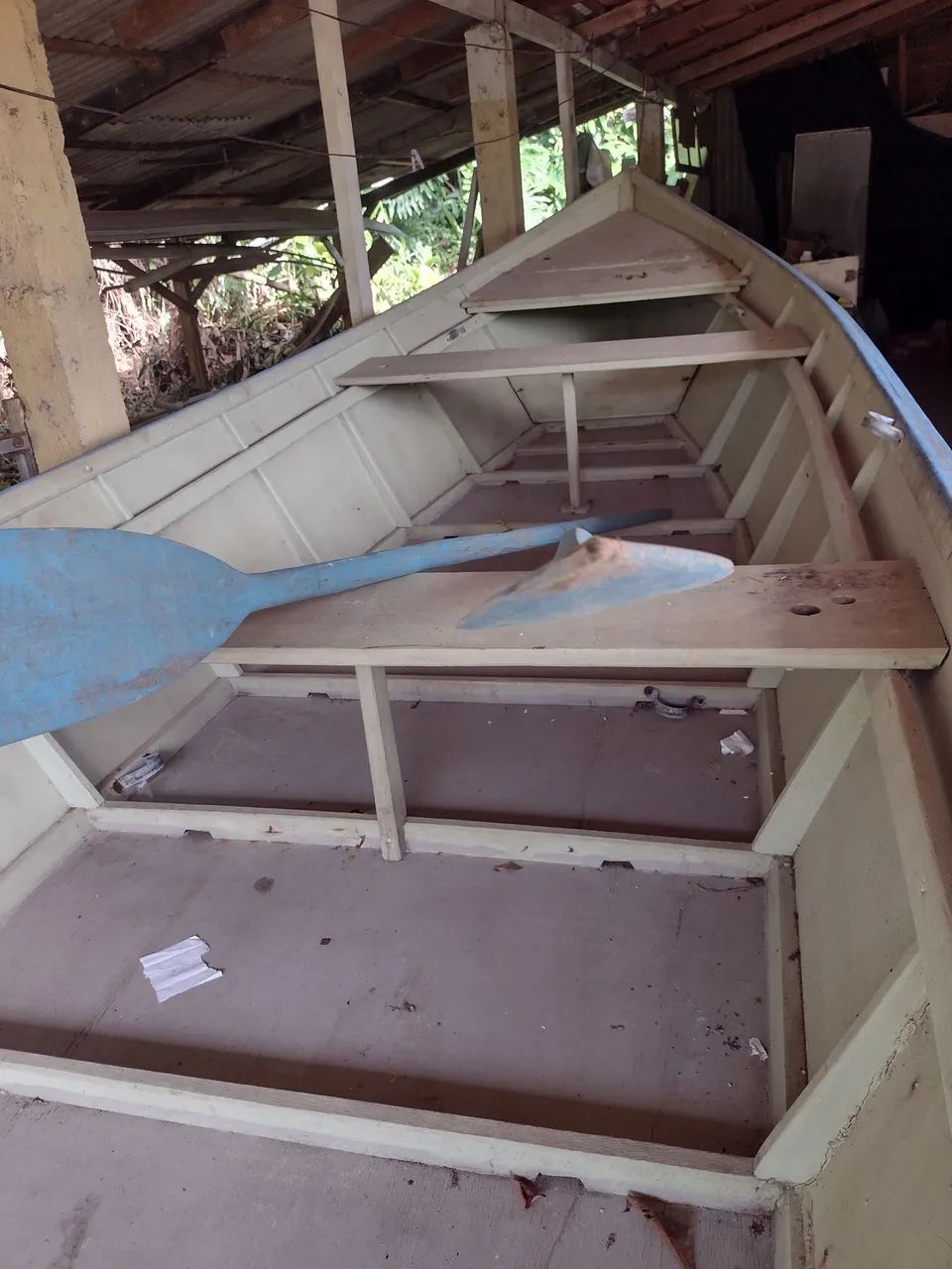 Barco com carretinha e remo - Foto 5