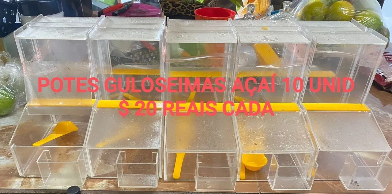 Potes de guloseimas e escorredor de pastel - Foto 3