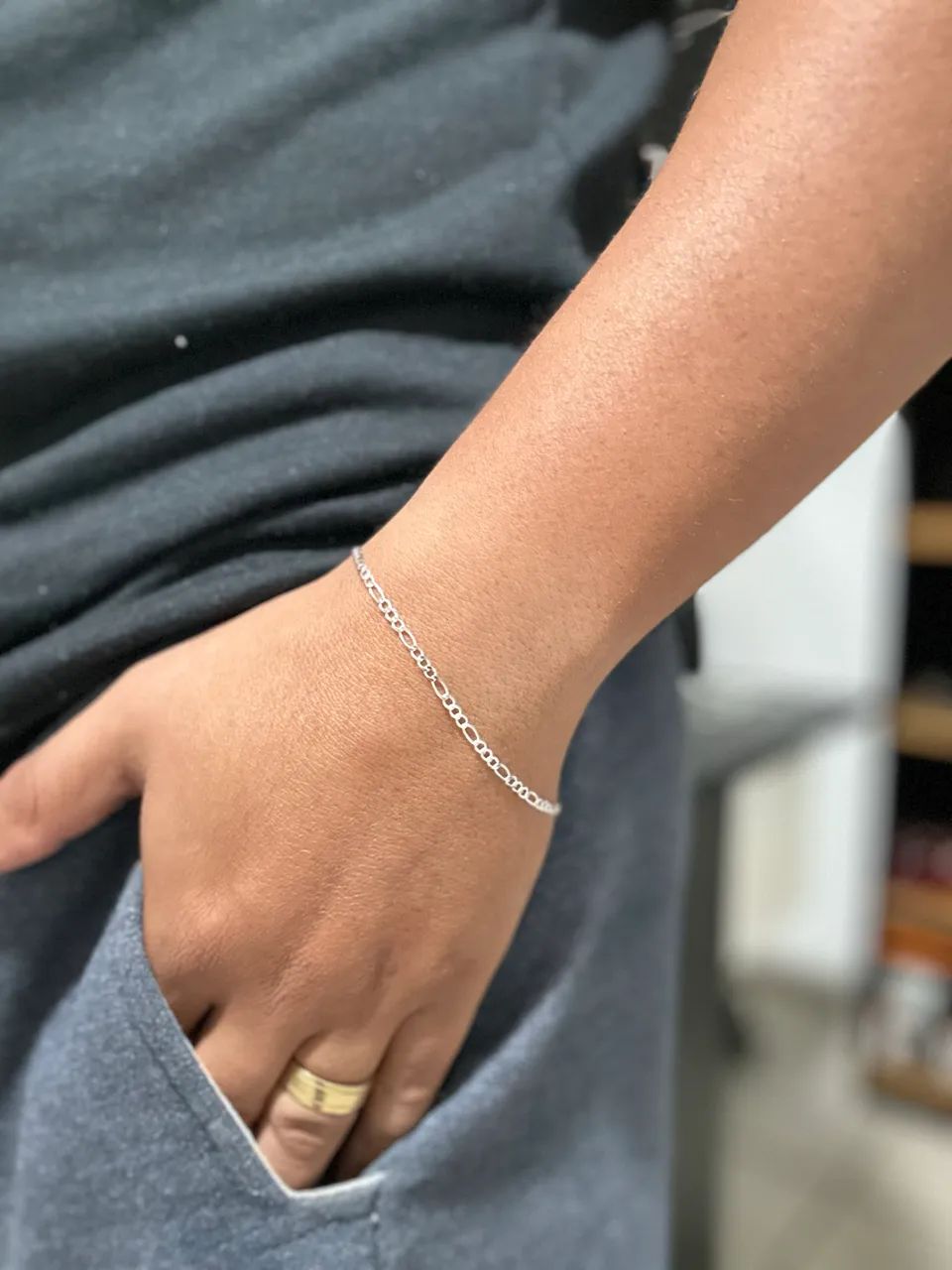 Pulseira de prata 2,5mm - Foto 3