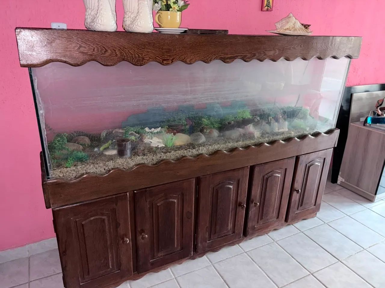 Vendo ou troco aquario grande completo - Foto 4