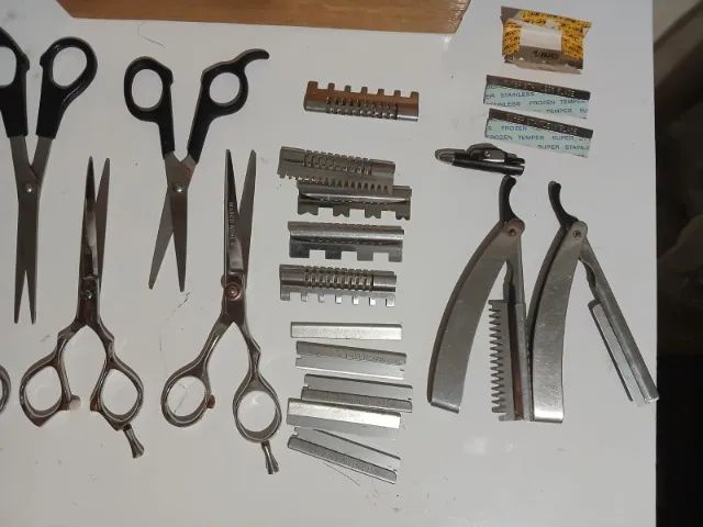 Tesouras Cabelereiro Kit usadas - Foto 3