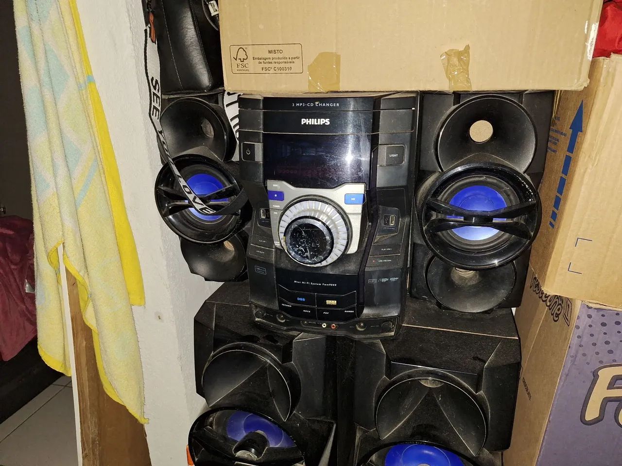 Som Philips  com 6 caixa  - Foto 2