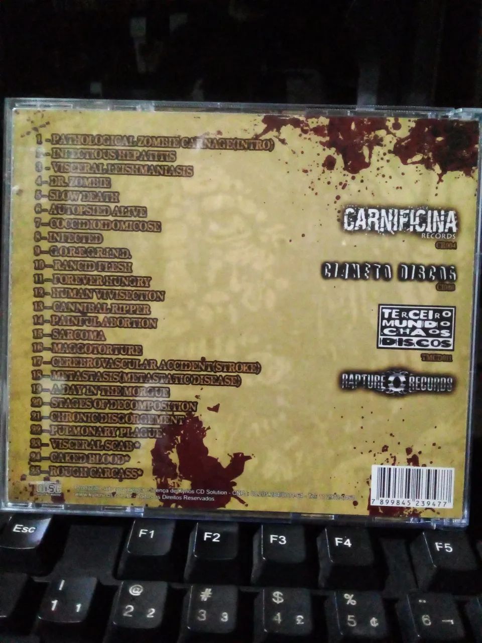 Rancid Flesh - Pathological Zombie Carnage CD 2012 Goregrind