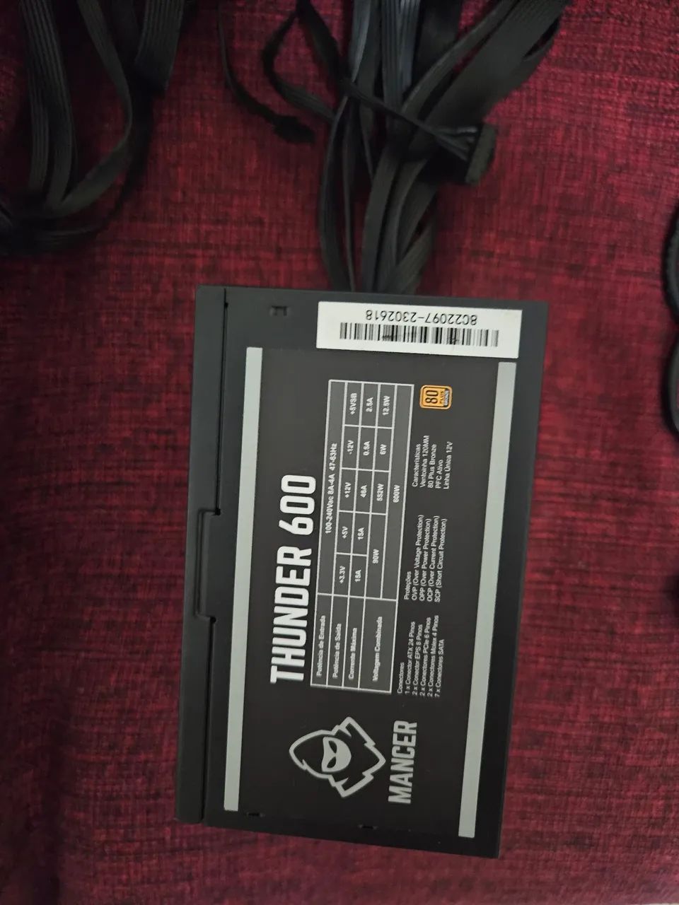 Fonte mancer 600w thunder