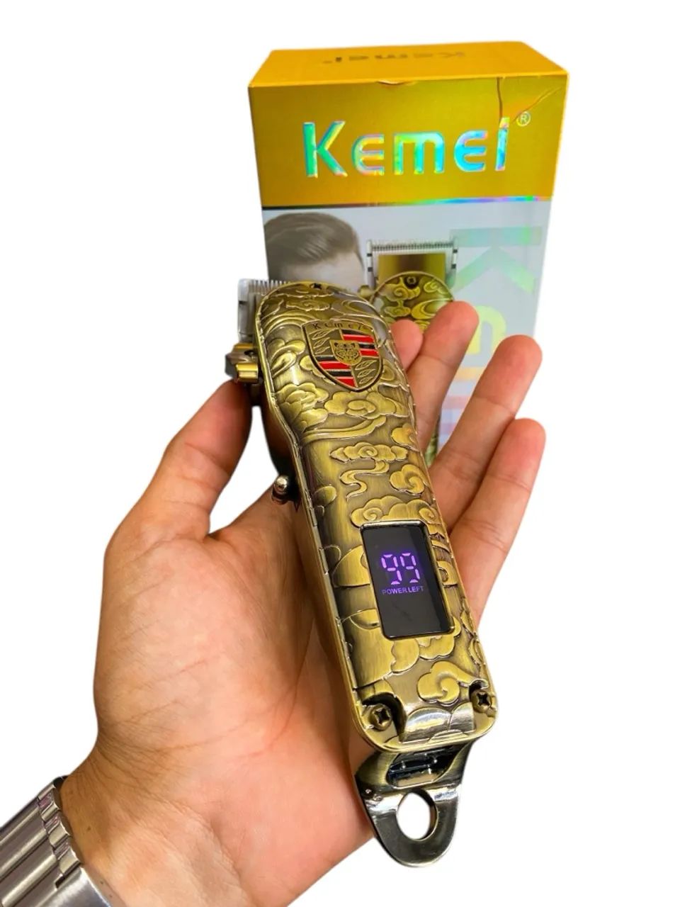 MÁQUINA DE CORTE PROFISSIONAL KEMEI KM-2130 - Foto 3