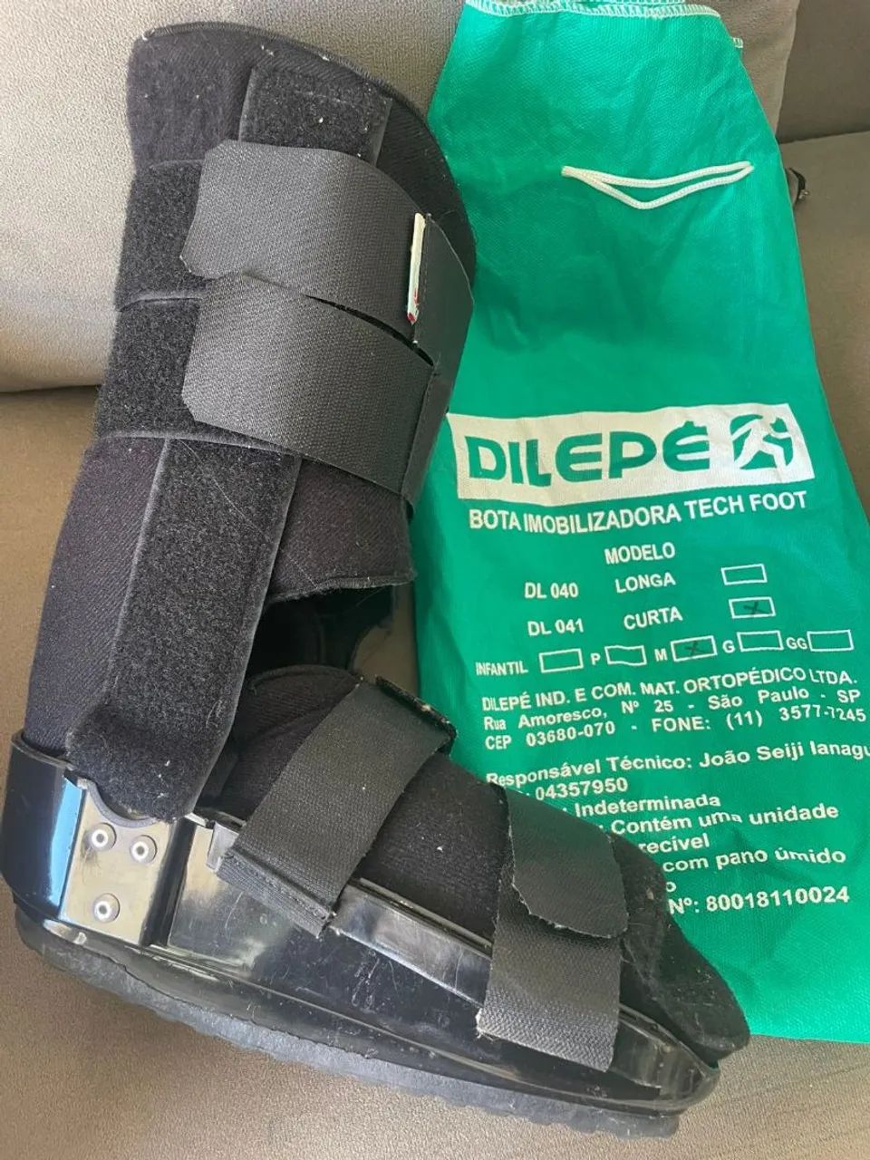 Bota imobilizadora 